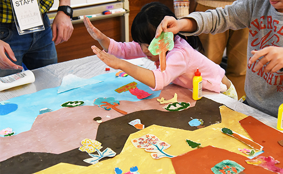 子どもたちと未来の海老名の街をつくろう！アートワークイベントが開催